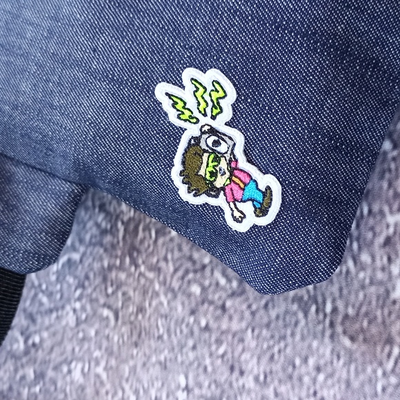 Reworked "Denim Damn" Benny Bag Fanny Pack - Picture 4 of 7